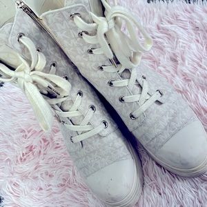 White Michael Kors Combat Boots in a size 9!